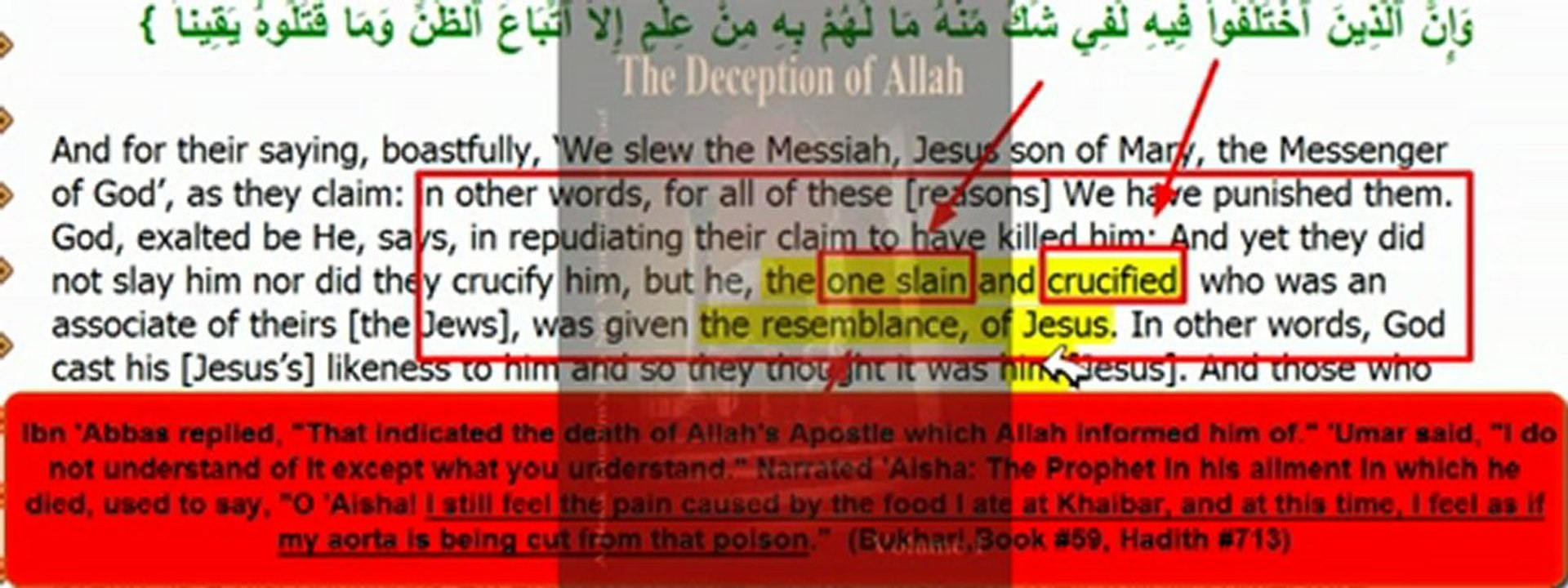 Allah Mondgott Kreuzigung Jesus Christus islam exposed