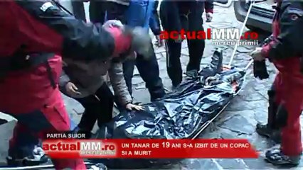 Un tanar de 19 ani s-a izbit de un copac si a murit