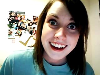 Beautiful crazy girl sing talk rapping