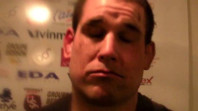 Rugby ProD2 - Reaction de Lukas Rapant après USO - La Rochelle