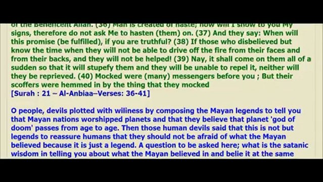 An urgent message from the Awaited Imam Mahdi to all peoples of the world, believers and disbelievers on Mother Earth