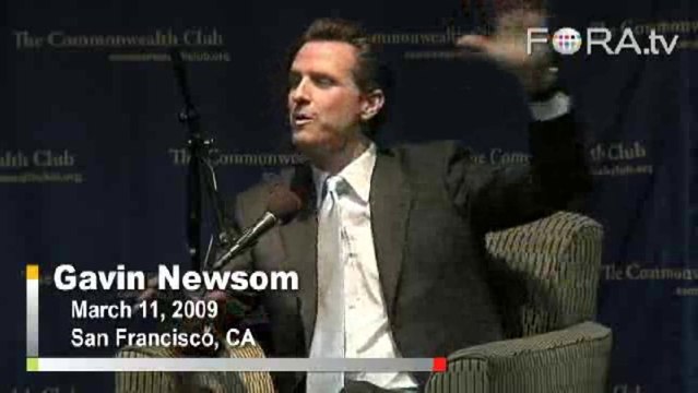 Gavin Newsom Slams Politicization of Gay Marriage
