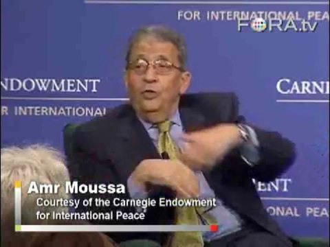 Amr Moussa Combats Arab Stereotypes of Violence & Hate