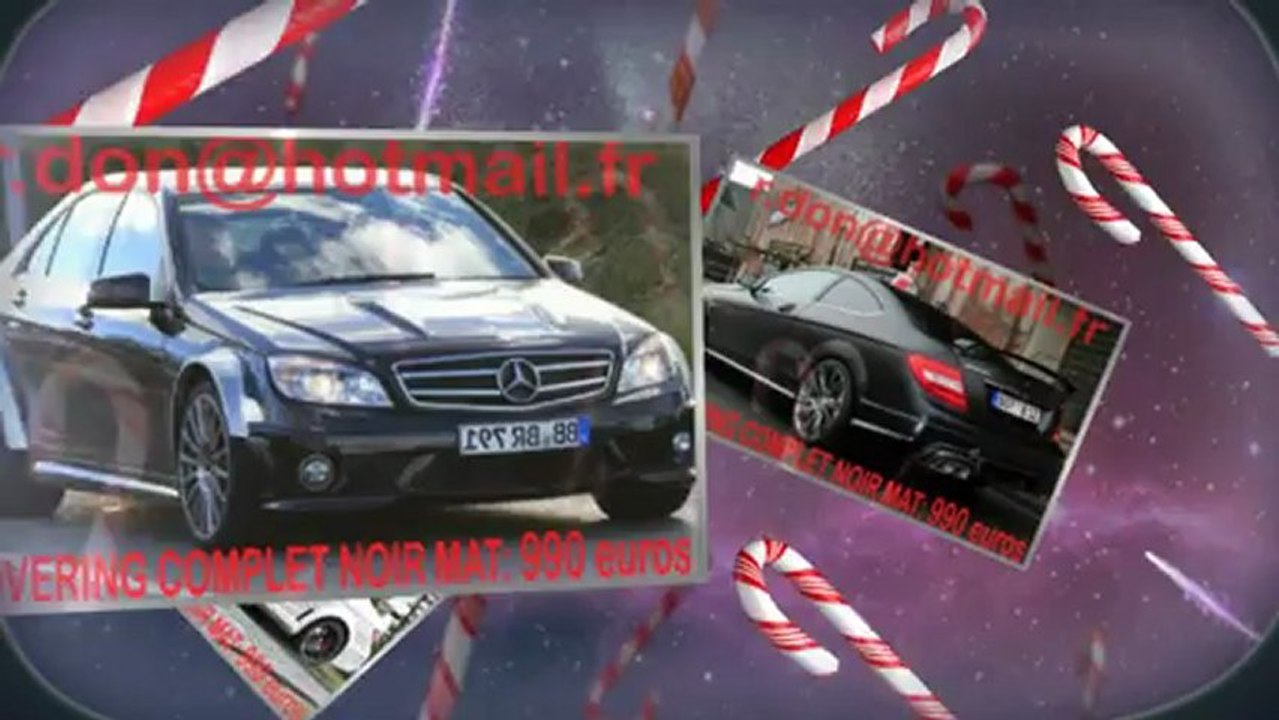 Mercedes Classe C, Mercedes Classe C, essai video Mercedes Classe C, covering Mercedes Classe C, Mercedes Classe C peinture noir mat