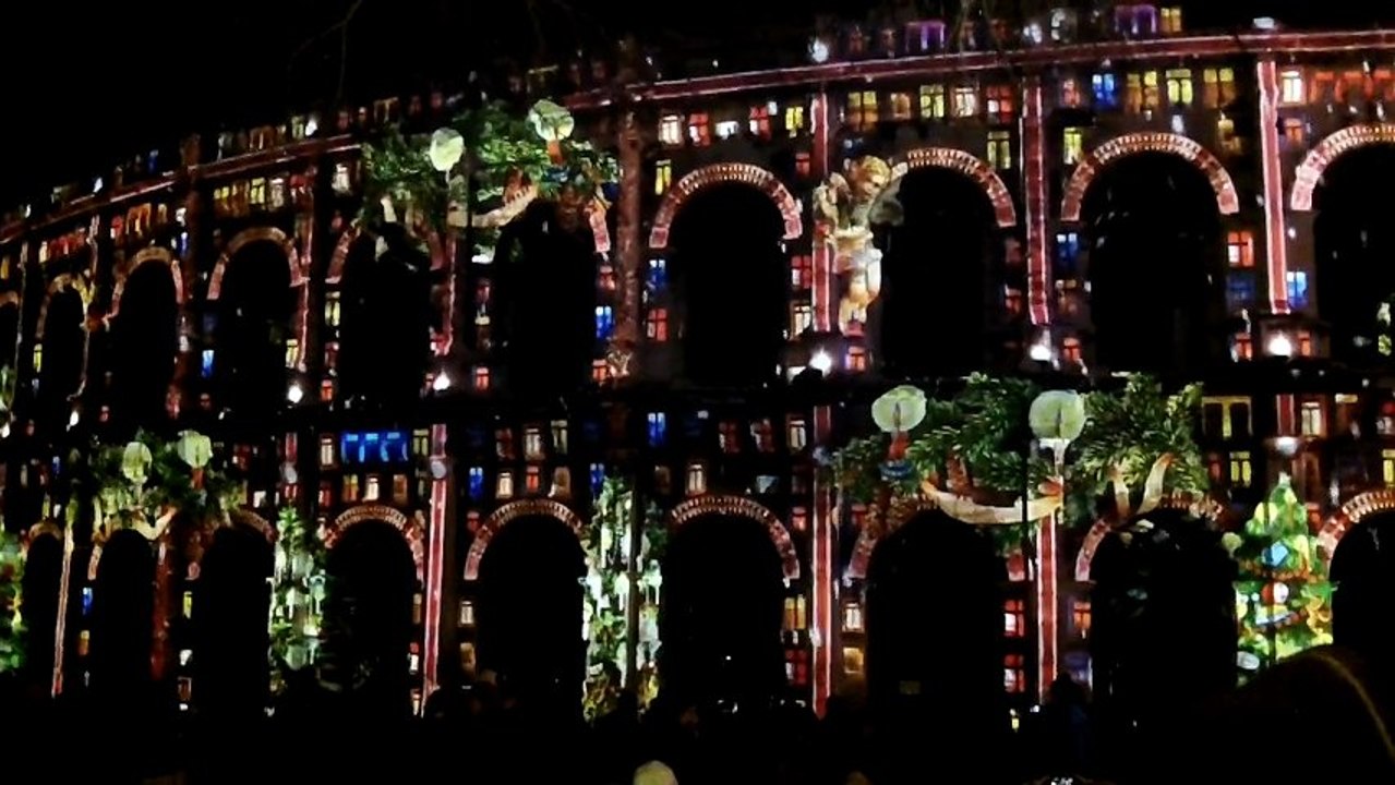 Projection d'images Noël 2012