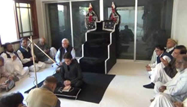 Hadees e kisa by Sohail Anjum Naqvi dated 23-December 2012. 37th Jadeed Marsia ka kul Karachi silsala-e-majalis at Kehkashan Karachi, Pakistan.