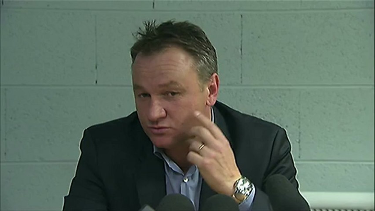 Conférence de presse SC Bastia - AS Nancy-Lorraine : Frédéric HANTZ (SCB) - Jean  FERNANDEZ (ASNL) - saison 2012/2013