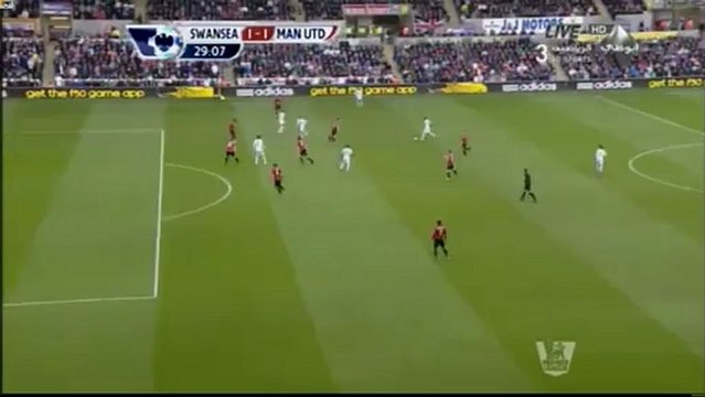 هدف تعادل سوانسى سيتى أمام مان يونايتد 1_1 ميتشو 23_12_2012