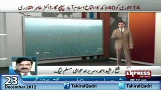 Express News - Sheikh Rasheed analysis on Dr Tahir-ul-Qadri's stance