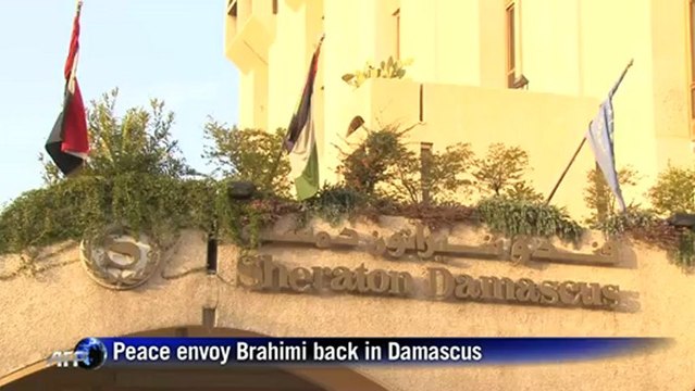 Peace envoy Brahimi back in Damascus