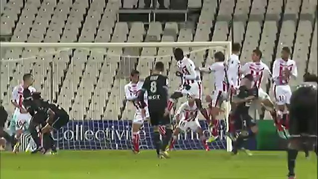 But Romain ALESSANDRINI (44ème) - AC Ajaccio - Stade Rennais FC (2-4) - saison 2012/2013