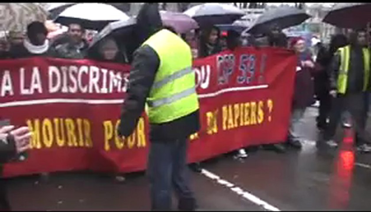 Sans Papiers-Lille 22 Décembre 2012-51ème jour de grève de faim.