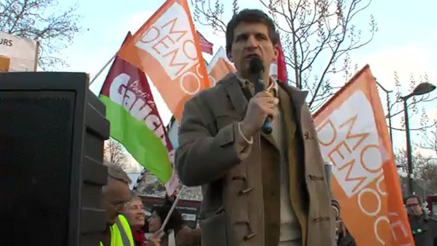 Manifestation Collectif contre la Tour Triangle 08 12 2012 Serge Federbusch, Parti des Libertés et Delanopolis