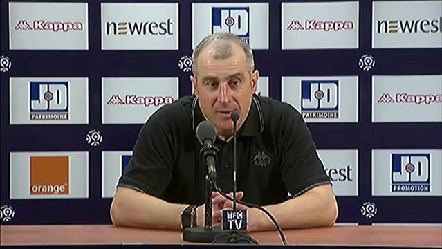 Conférence de presse Toulouse FC - FC Sochaux-Montbéliard : Alain CASANOVA (TFC) - Eric HELY (FCSM) - saison 2012/2013