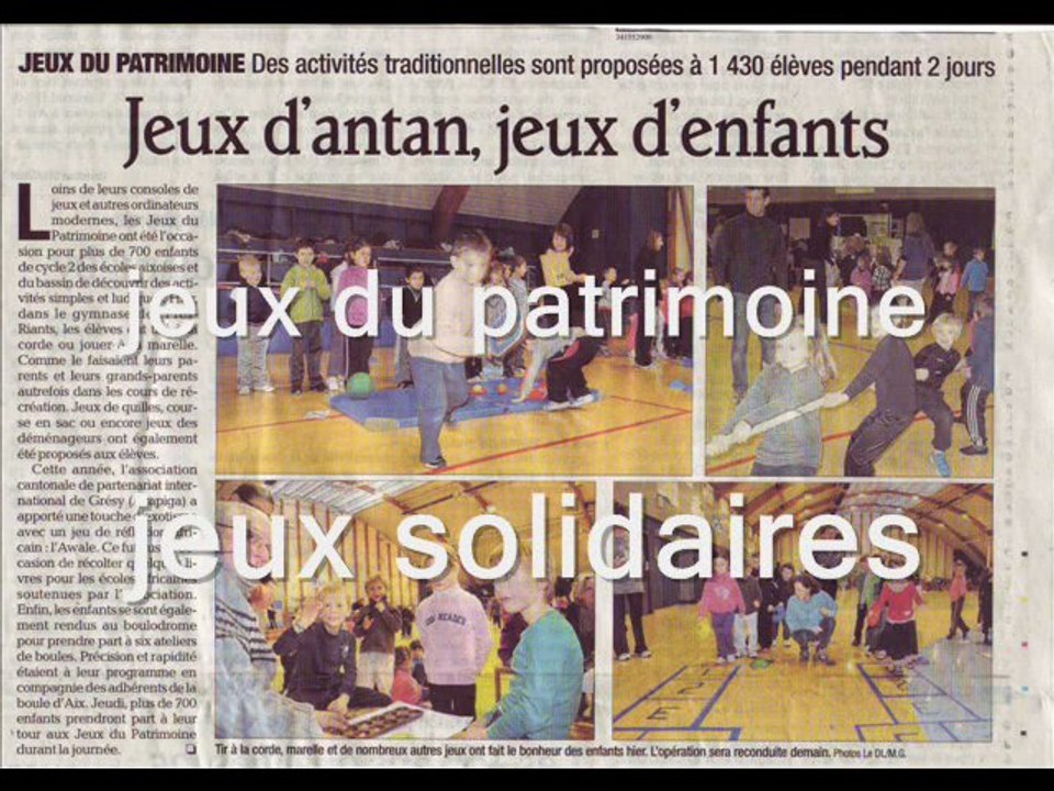 Les jeux du patrimoine 2012