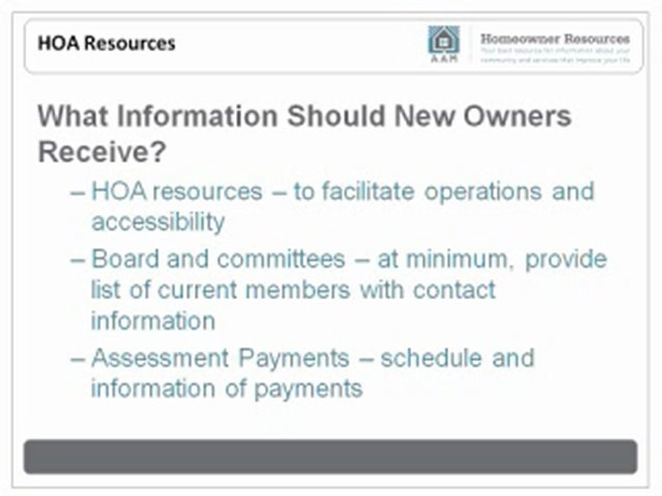 HOA Resources: How to Provide Useful Information to New Owners