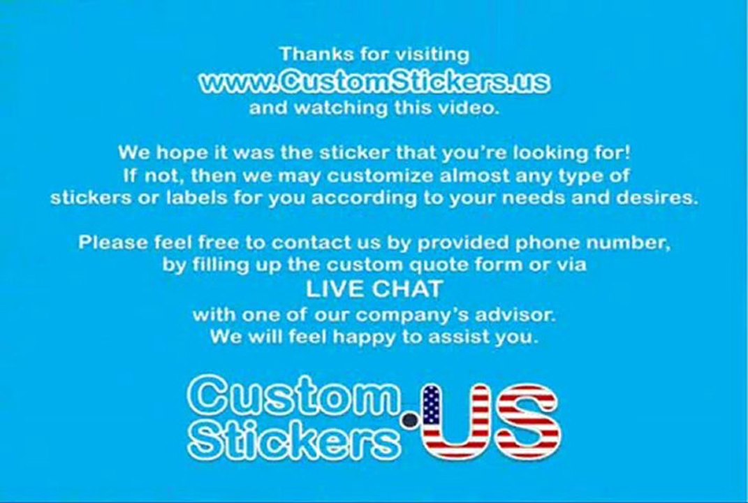 Custom Weatherproof Stickers, Custom Stickers