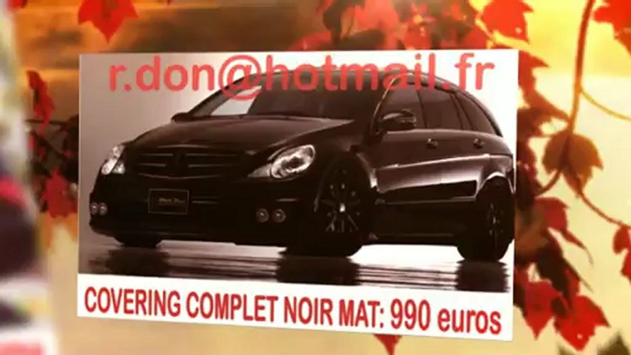 Mercedes Classe R, Mercedes Classe R, essai video Mercedes Classe R, covering Mercedes Classe R, Mercedes Classe R peinture noir mat