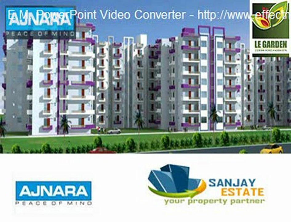 Ajnara Builder's,Noida extension //sanjayestate.com// ajnara le garden properties...Flat