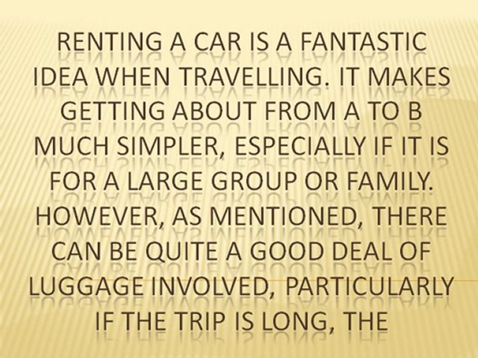 Consider your Luggage