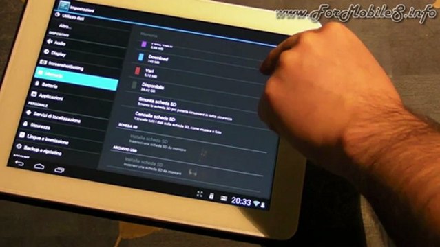 Trio EasyTab Supreme - Demo compatibilità microSDHC & microSDXC