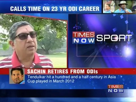 Sachin Tendulkar retires from ODIs