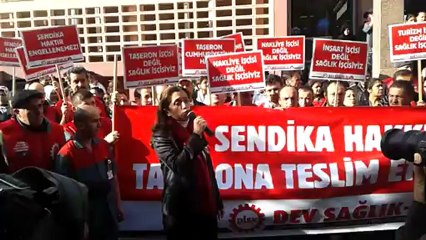 sendika hakkımızı taşerona teslim etmeyeceğiz