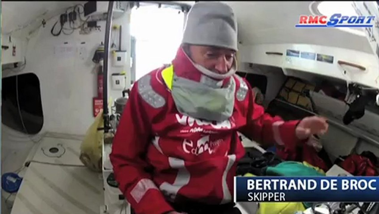 Vendée Globe / Bertrand De Broc joue au père noël