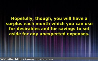 New Year Home Budgeting