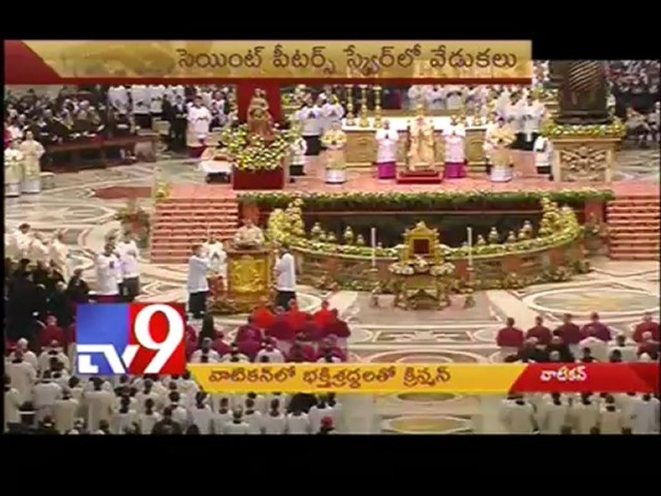 Pope Benedict at Vatican Christmas celebrations