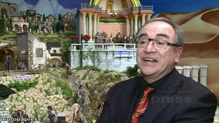 Belén con relato de las escenas bíblicas