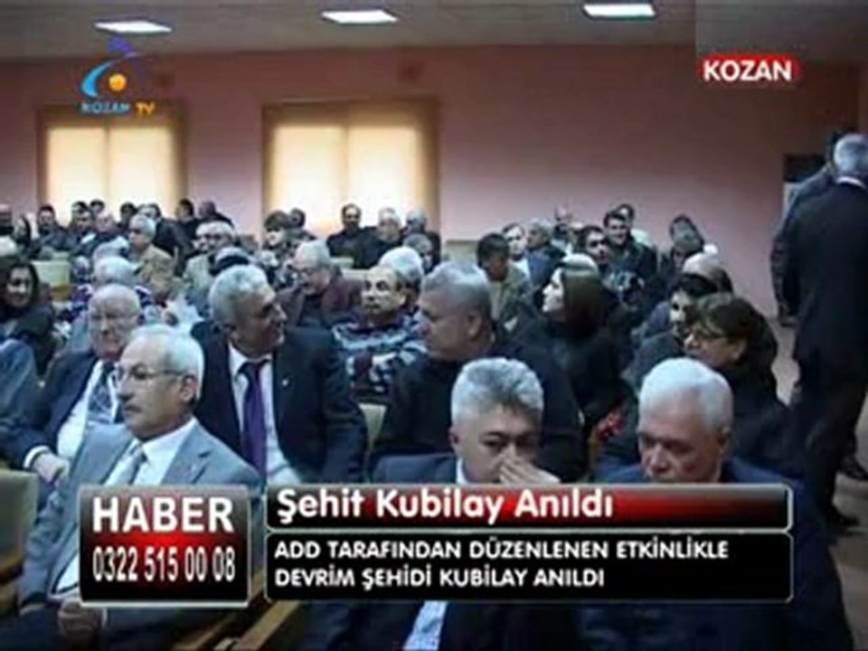 KOZAN ADD'DEN ATATÜRK İNKILAPLARI VE ŞEHİT KUBİLAY KONULU KONFERANS