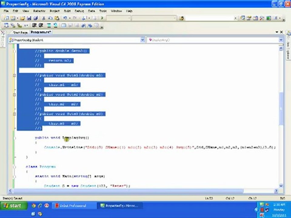 PropertiesEg 18 of 30