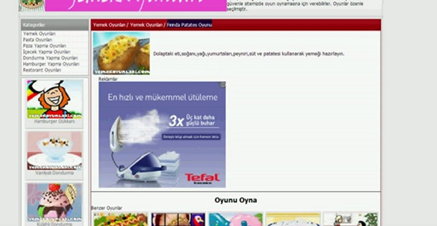 Fırında Patates Oyunu