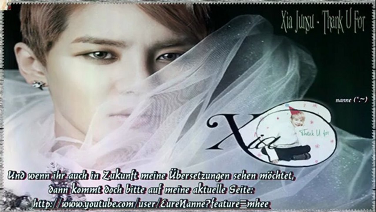 Xia Junsu - Thank U For k-pop [german sub]