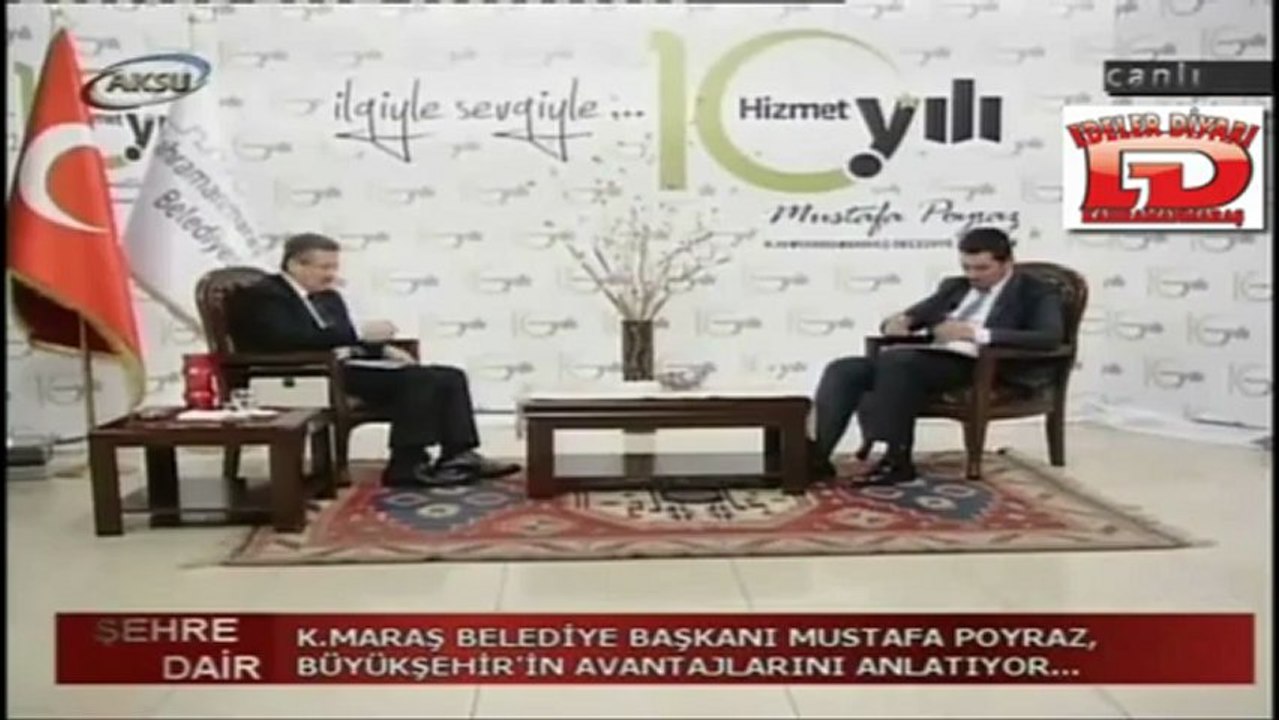 K.Maraş Belediye Başkanı MUSTAFA POYRAZ 24 ARALIK 2012 -AKSU TV  Şehre Dair Programı 8