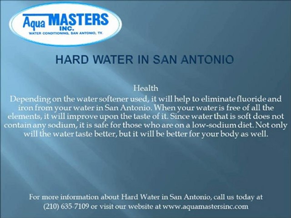 San Antonio Hard Water