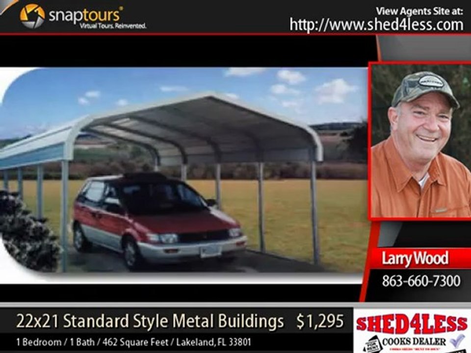 shed4less - 22x21 Standard Style Metal Buildings