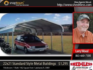 shed4less - 22x21 Standard Style Metal Buildings