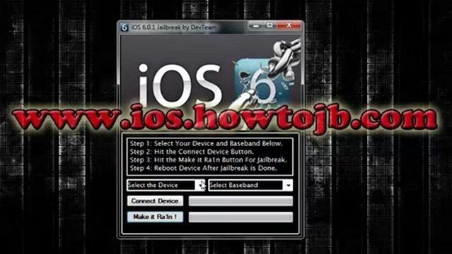 Jailbreak iOS 6, 6.0.1 iPhone 4, 3gs iPad 1, iPodTouch 4g, 3g
