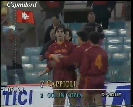 ROMA-Sampdoria 2-1 Cappioli (2) Ritorno Ottavi di Finale Coppa Italia 16-12-1993