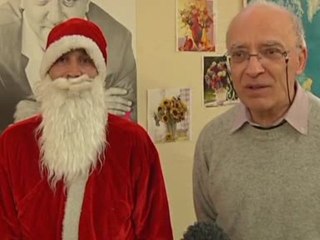 Le Père Noël aux Restos du cœur (Troyes)