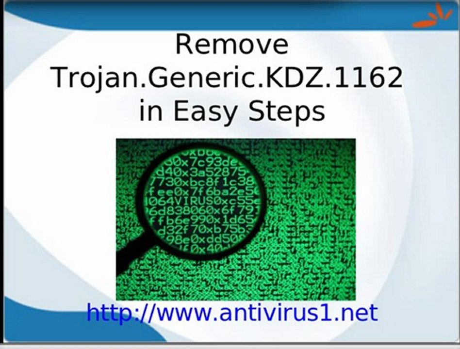 Delete Trojan.Generic.KDZ.1162 from PC