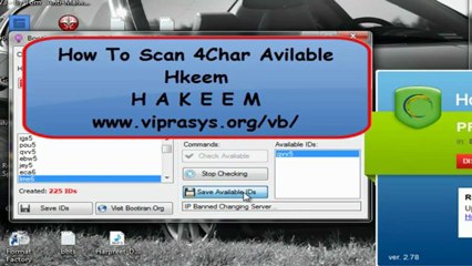 How To Scan 4Char Avilable By Hakeem Killer
