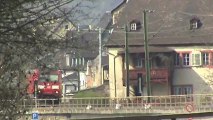 Züge bei Braubach am Rhein, DP E42, Alpha Trains 145, 152, 155, 151, 2x 185, 2x 427, 4x 428