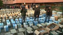 Gran operación contra el tráfico de hachís en España