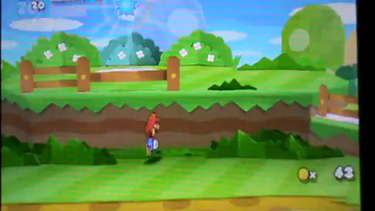 Paper Mario Sticker Star niveau 1 : Plaines Chaleureuses ; M1-1