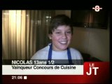 Concours de cuisine remporté par un enfant (Chamonix)
