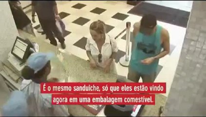 Brésil  Il est désormais possible de manger le papier d'emballage de votre burger