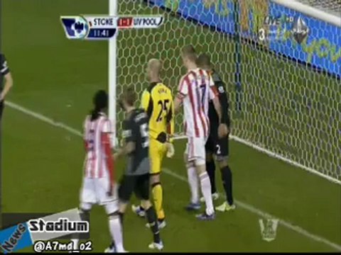 Stoke City 2 - 1 Liverpool = Jones 12'